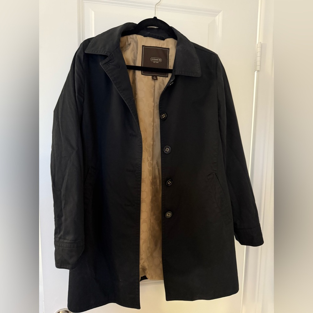 Coach Women’s Classic Black Trench Coat